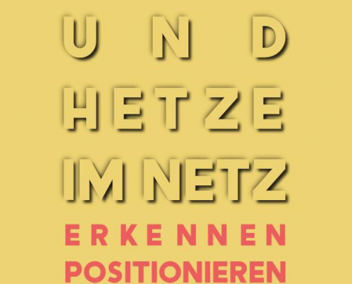 Cover der neuen Broschüre „Hass und Hetze im Netz – erkennen, positionieren, handeln“ aus Groß-Gerau