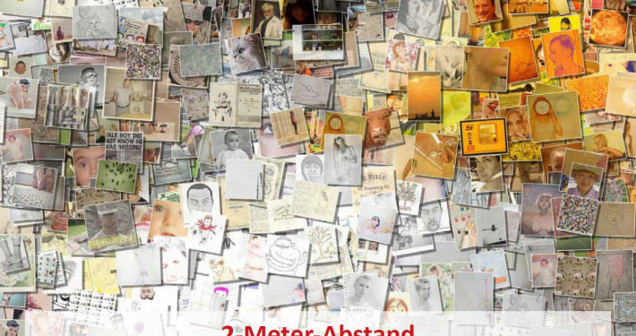 Flyer-Cover der Aktion "2-Meter-Abstand" der Regionalstelle Süd des Beratungsnetzwerks Hessen