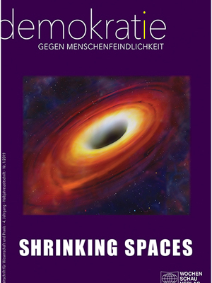 Cover der neuen Ausgabe der Zeitschrift „Demokratie gegen Menschenfeindlichkeit“