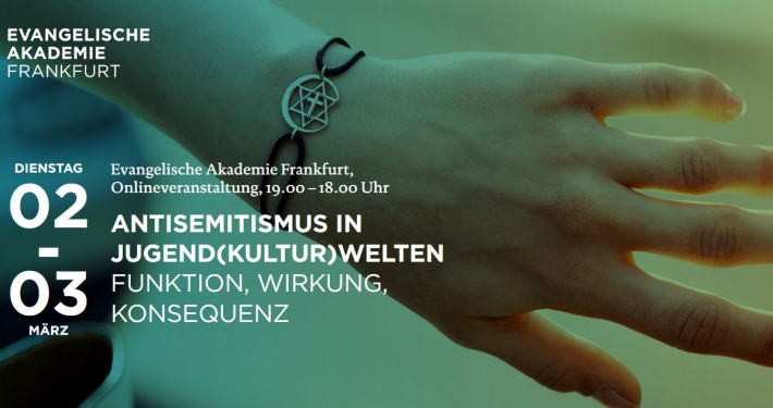 Anfang März: Online-Tagung der Ev. Akademie und des Demokratiezenrtums zu Antisemitismus